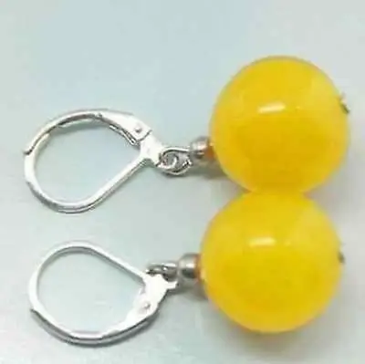 Доставка&gt&gt новый горячий Мода Горячее Надувательство 10 мм Желтый Нефрит