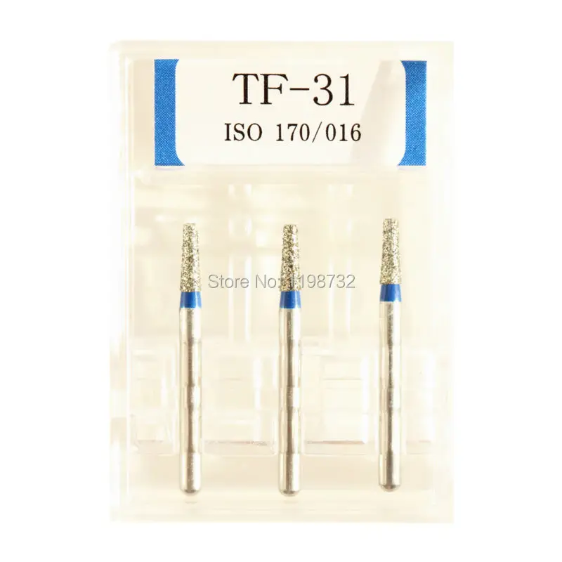 15 шт./5 Коробки зубные Алмазные Боры TF-22/TF-23/TF-31/TF-41/TF-42/TF-43 сверло диаметром-боры наконечник для высокоскоростной бормашины стоматолог на рифленой подошве