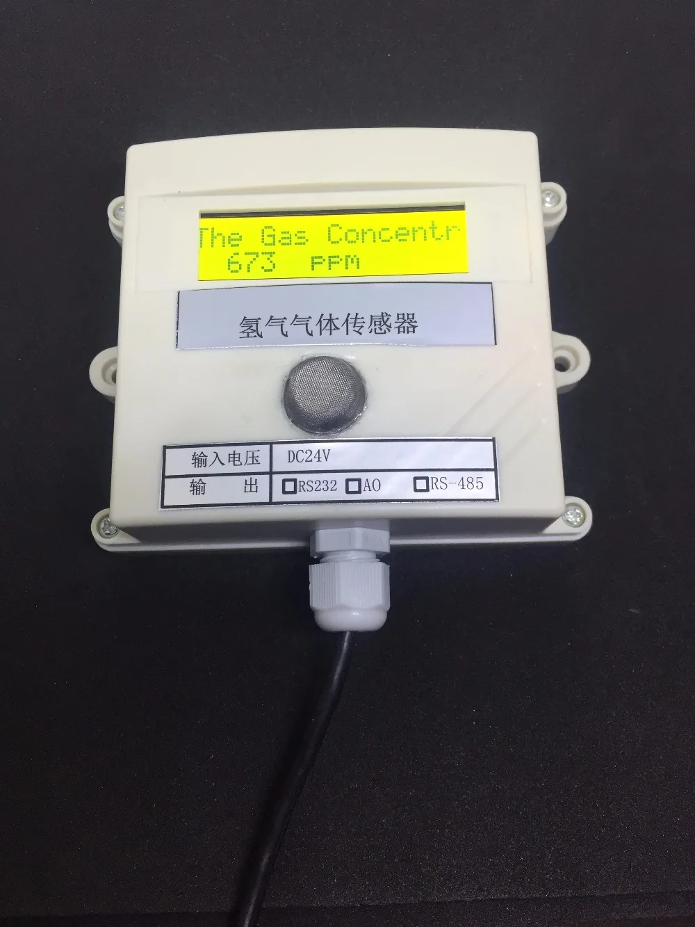 Hydrogen gas Concentration sensor transmitter H2 gas sensor online test 485 232 0-5v switching value 4-20MA plc modbu 0-1000ppm