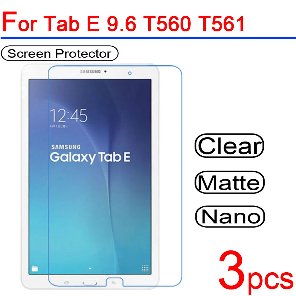 3 шт. Ультра прозрачная защитная пленка для ЖК-экрана планшета Samsung Galaxy Tab E 9 6 SM-T561