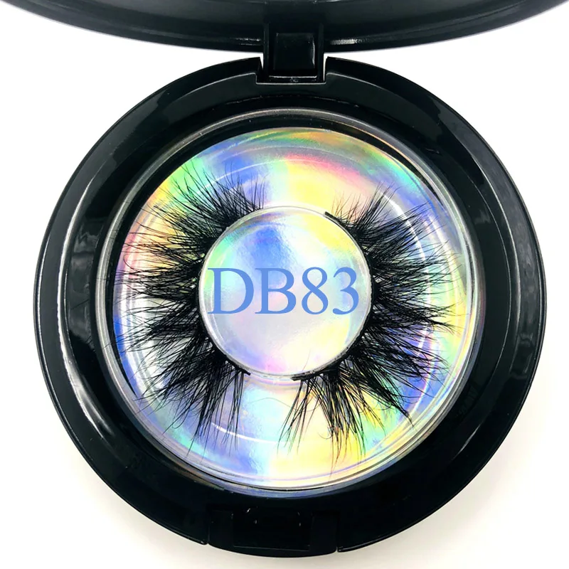 DB83 Горячая оптом пользовательские упаковки ресницы из меха норки натуральный мягкий ремешок 3D накладные норковые ресницы, фирменная торговая марка - Цвет: DB83