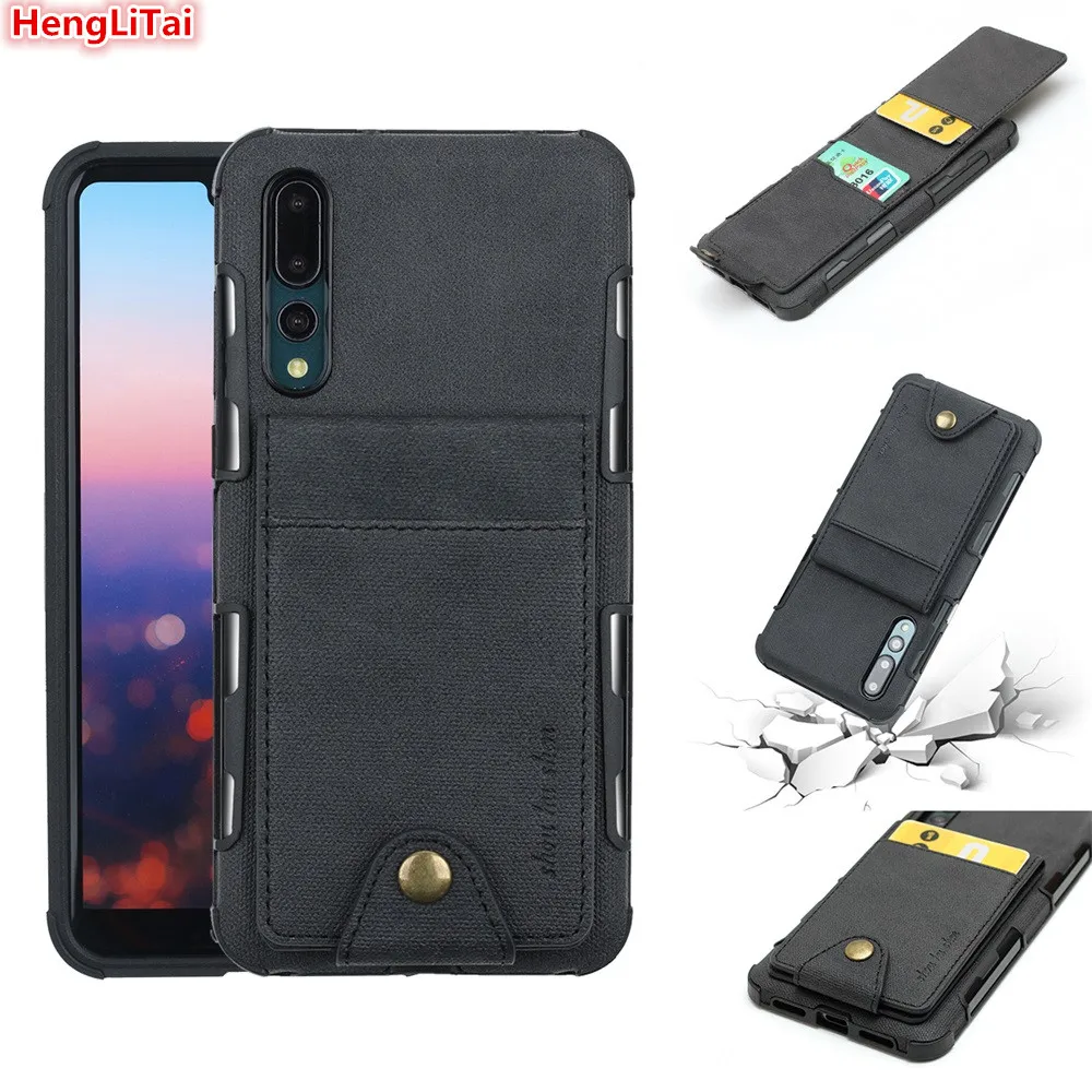 HengLiTai Джинсовый чехол кошелек с узором для Huawei P20/P20 Lite/P20 Pro несколькими