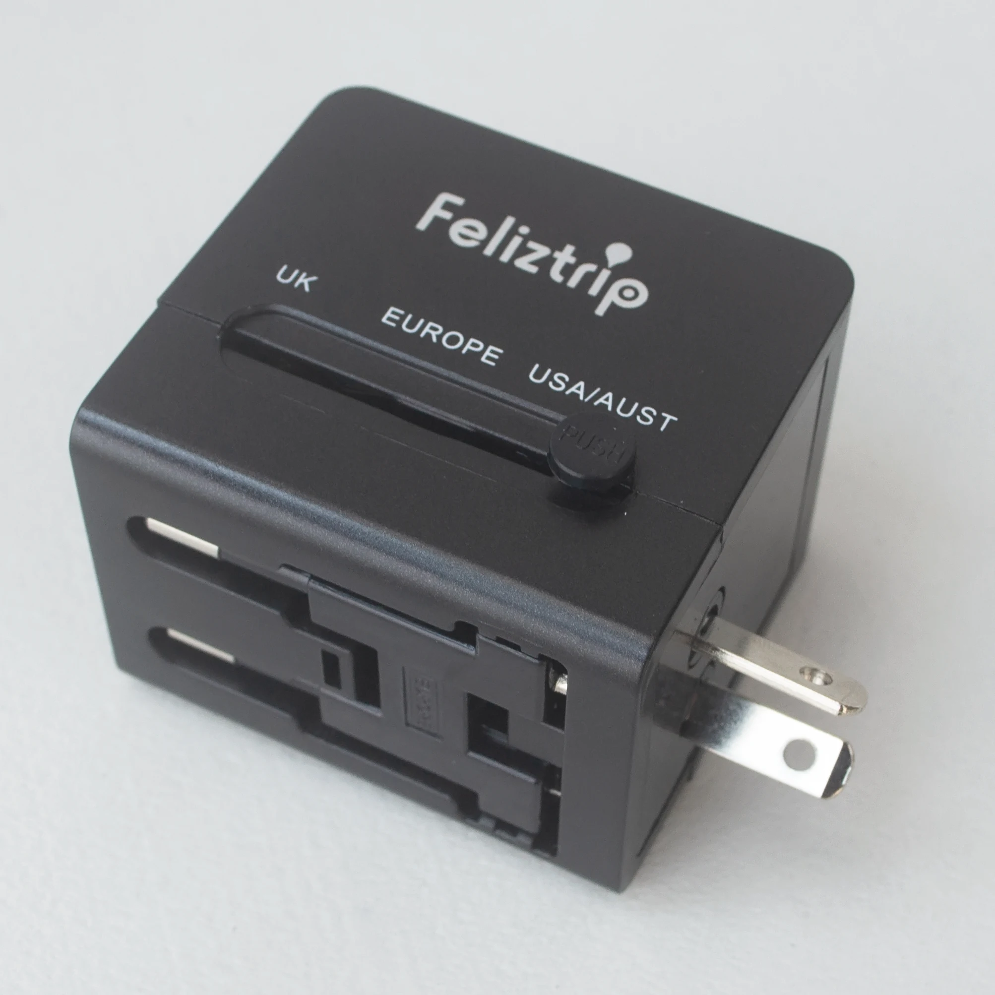 Feliztrip TR 18 дорожный адаптер Международный универсальный питания все в одном с 2 USB