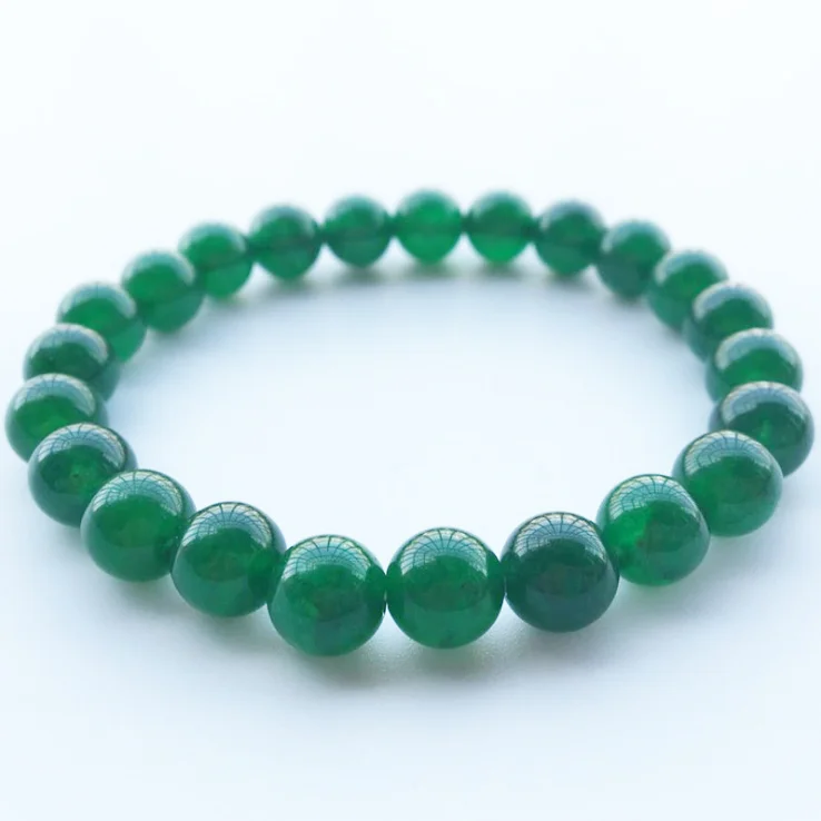 

GVUSMIL Fashion Stretch Bracelets Elastic Men and Women Natural Stone Green Create Beads Expandable Jewelry Bracelet Diy