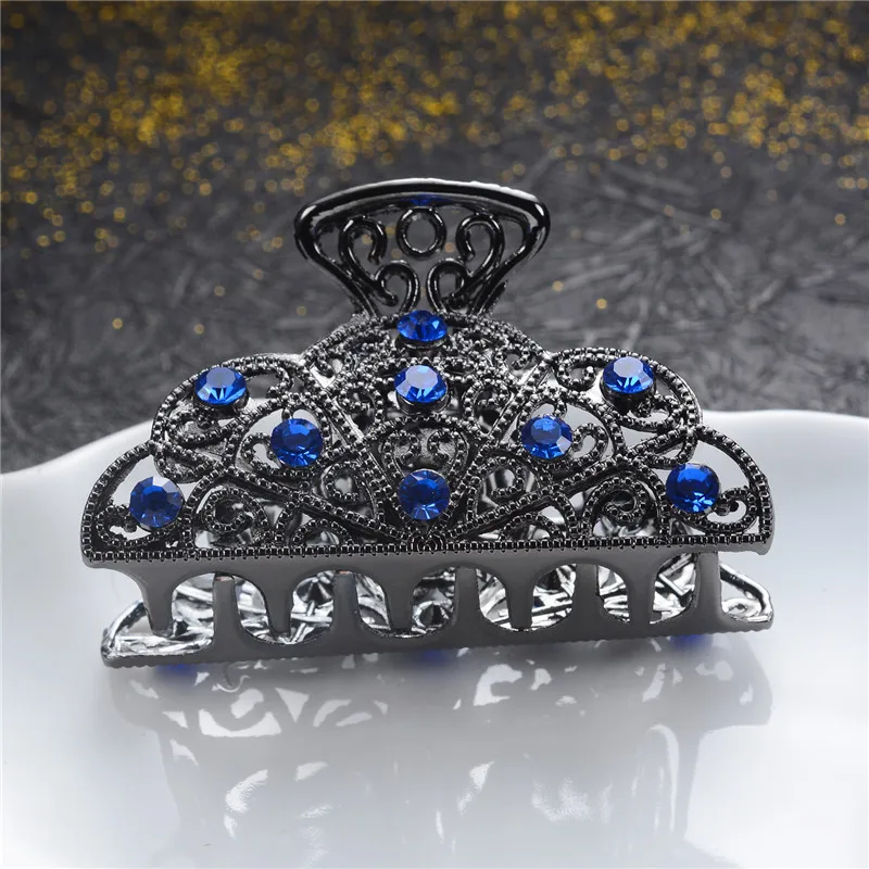 Новое поступление большой коготь для волос элегантный кристалл женские заколки