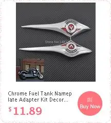 Motorcycle Chromed Fuel Tank Sticker Nameplate Decorative Medallion Decal For Suzuki Intruder