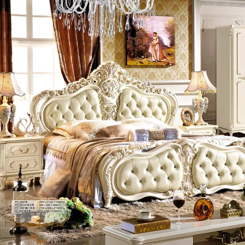 Camas dormitorio роскошная двуспальная кровать размера king дизайн мебель для