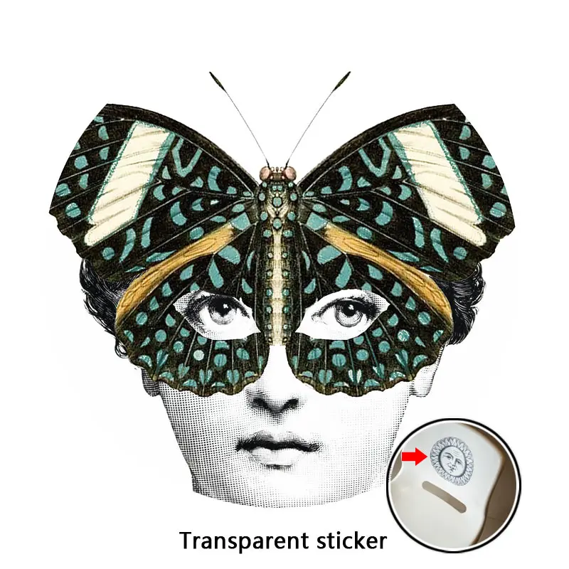 NO.197-220 дизайнерские обои Fornasetti, прозрачные наклейки, наклейки на стену для украшения стен, гостиной, 1 шт - Цвет: 219