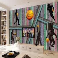 original 3d board basketball people background wall custom high end mural factory wholesale wallpaper mural photo wall