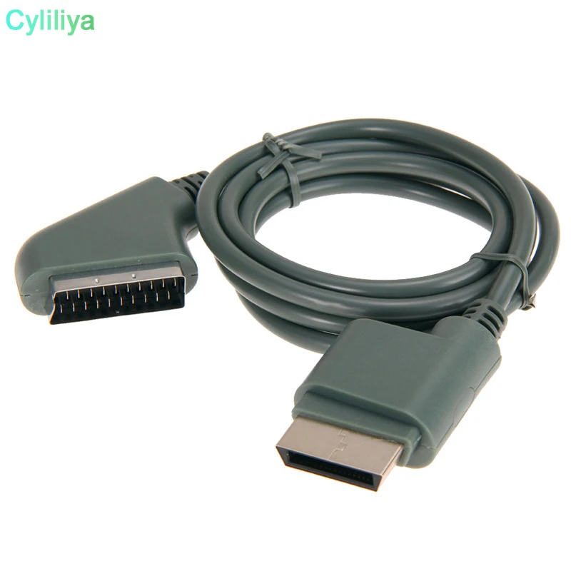 100 шт. новый стиль 1 8 м/6 футов RGB Scart видео HD кабель ТВ АВ для XBOX 360 игровой самая