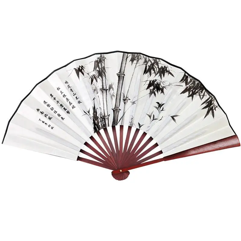 Винтажный китайский складывающийся веер бамбуковый Шелковый веер ручные Свадебные украшения высокого качества украшения для дома