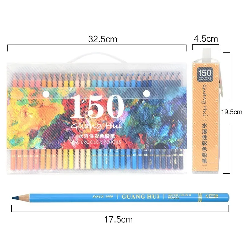 YOO 150 цветов водорастворимый цвет Lapis de cor 120/160 масляные цветные карандаши для