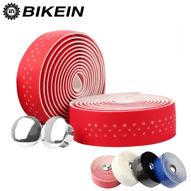 BIKEIN 2 рулона дорожный велосипед PU Руль Лента + шт бар концы вилки с рулем отделка