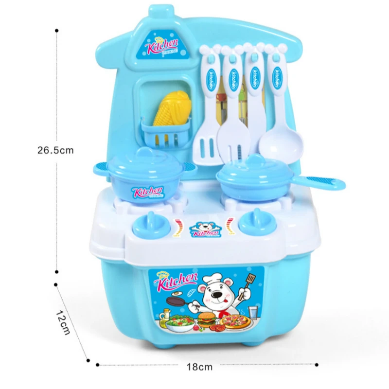 Happy Little Kitchen Utensils Storage Box Every Family Toys Tableware Girl Hobbies | Игрушки и хобби