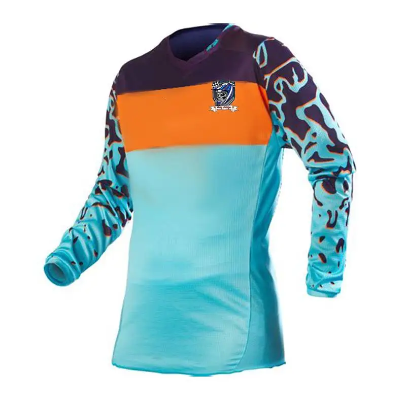 Новинка 2018 горнолыжная футболка женская с длинным рукавом mx dh оборудование для