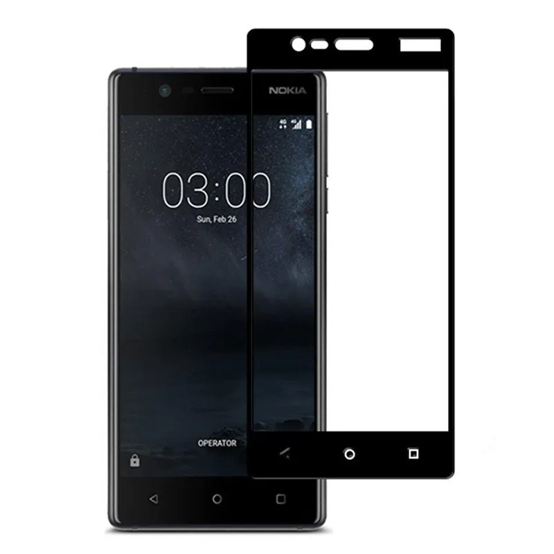 Защита экрана для Nokia 3 Закаленное стекло Nokia3 TA-1032 TA-1020 защита полное покрытие