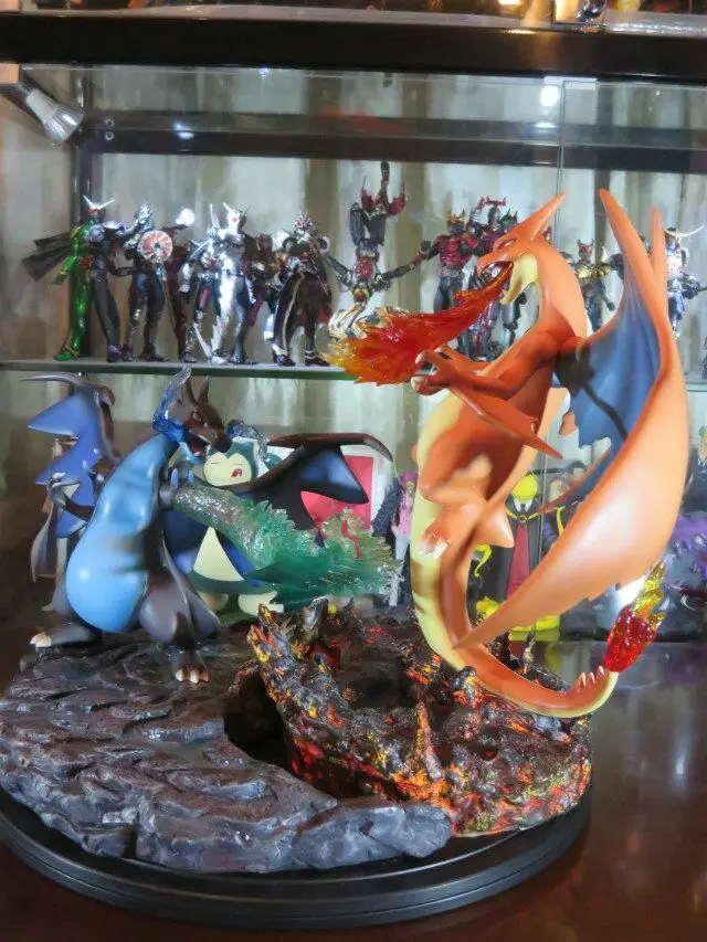 Фигурки-модели в наличии 40 см Карманный Монстр Charizard vs mega X GK статуя из смолы