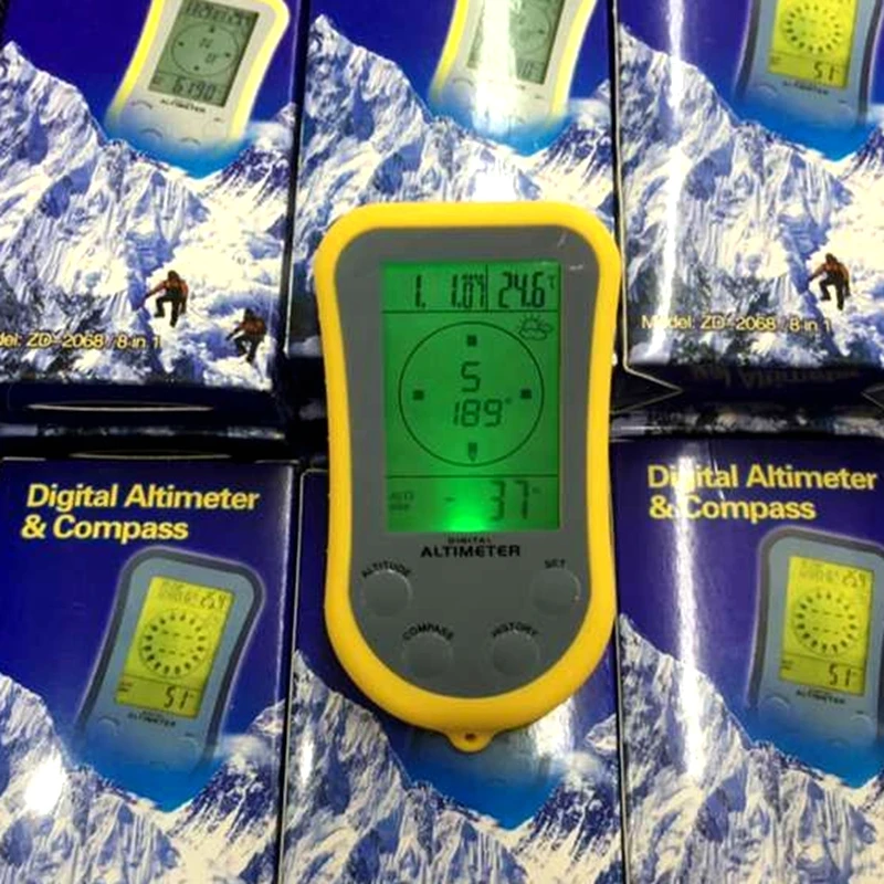 Многофункциональный цифровой альтиметр компас термометр прогноз погоды