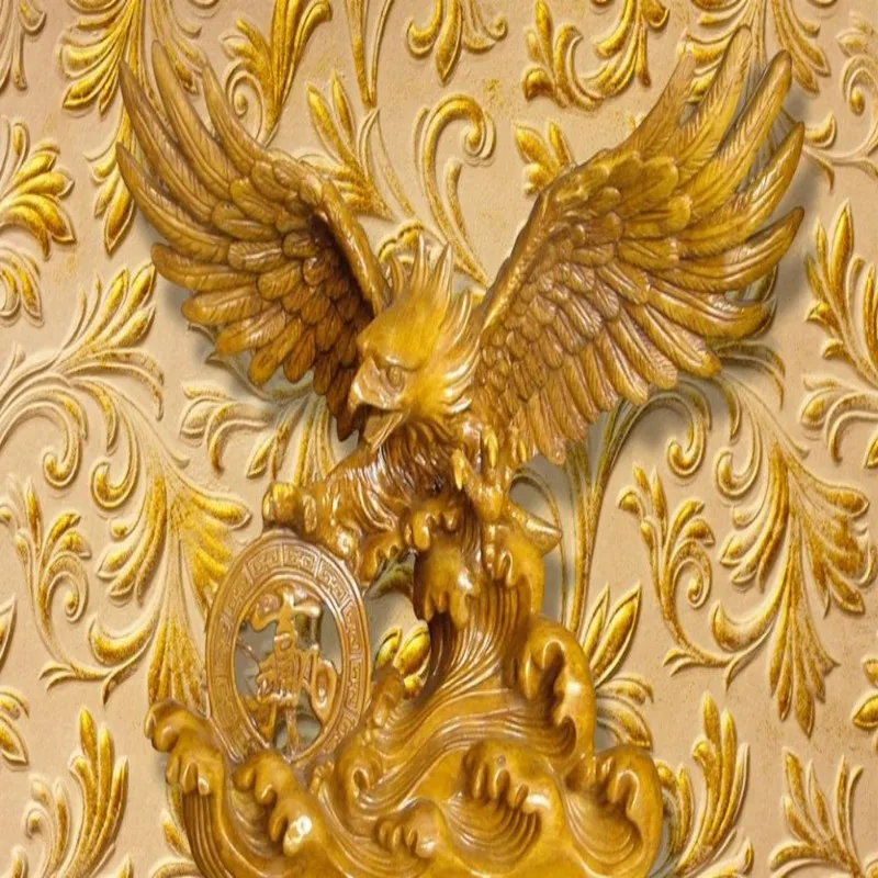 Wellyu пользовательские большие фрески 3D Орел ТВ современный фон для стены гостиной