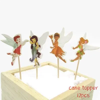 TinkerBell вечерние украшения мультфильм Эльф Тинкербелл тема одноразовые наборы посуды Дети девушки ребенок душ события вечерние принадлежности - Цвет: No.8