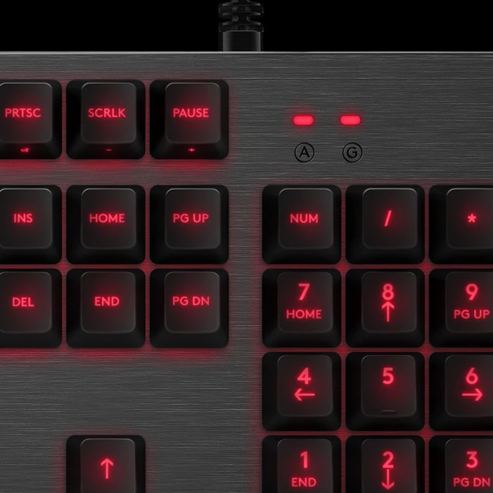 Logitech G413 ROMER G переключатель светодиодный Механическая с подсветкой карбоновая