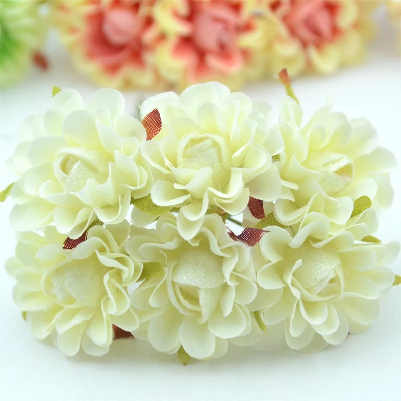 60 шт./лот 4 см Шелковая Роза искусственная цветок мака букет для свадебного