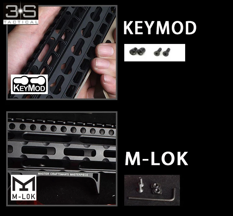 Тактический Airsoft Keymod Mlok Handguard вспышка светильник Скаут крепление для Surfir M300 M600 M600C
