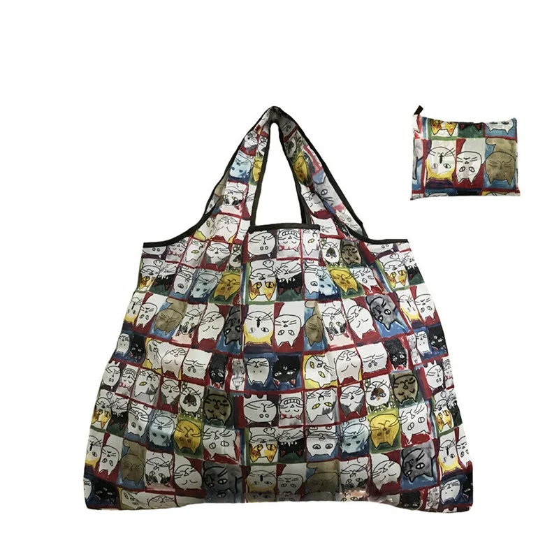 Новая прочная Экологически чистая складная сумка для покупок сумка-тоут