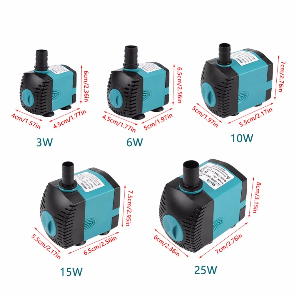 Многофункциональный погружной Электрический водяной насос для аквариума с