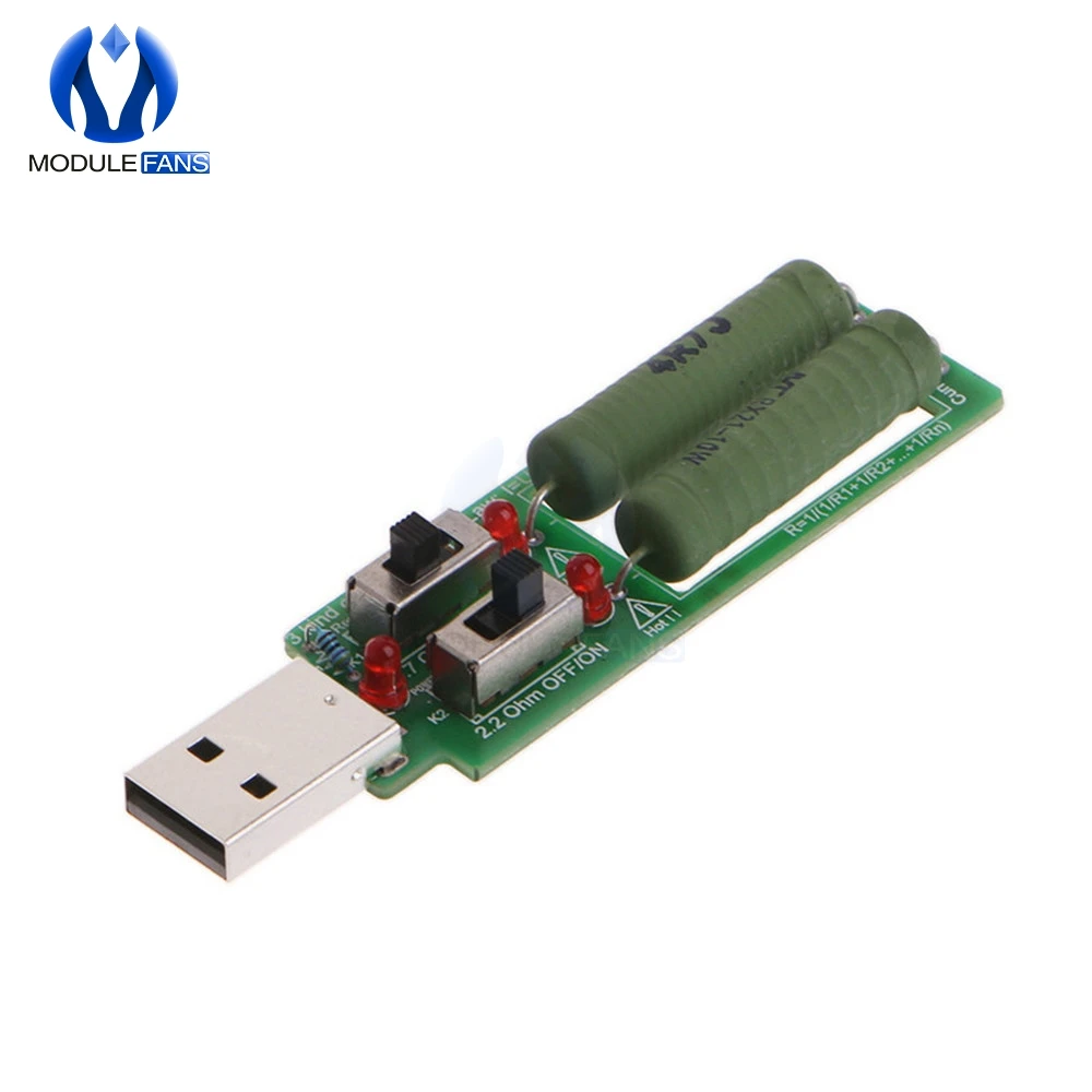 Резистор USB DC электронный с регулируемым переключателем нагрузки 3 в 5 1 А Ток 2