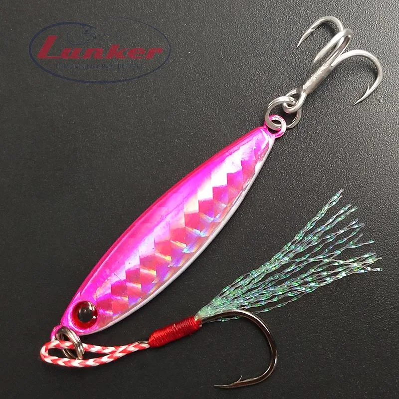 Металлический морской джиг Lunker 10 г 14 17 21 микро длинная блесна для рыбной ловли