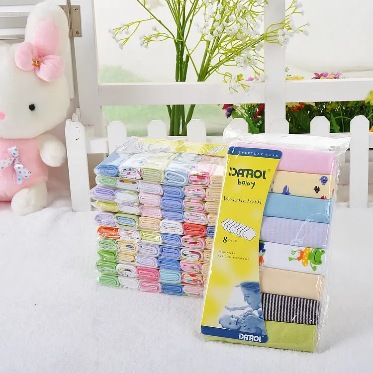 

40pcs/lot Darol baby baby handkerchief small towel towel Cotton cotton fabricfdr0081