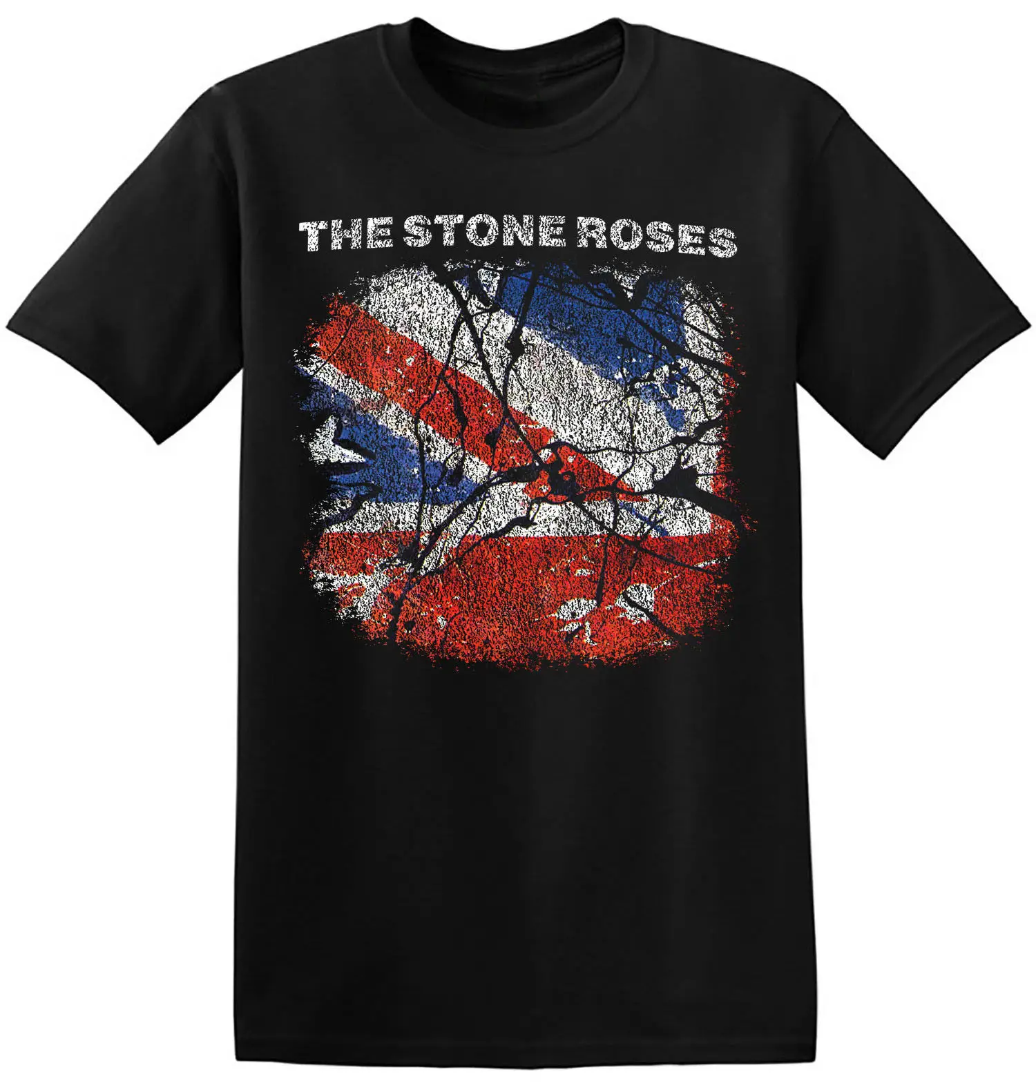Мужская футболка с круглым вырезом и графическим принтом The Stone Roses новинка Винтаж