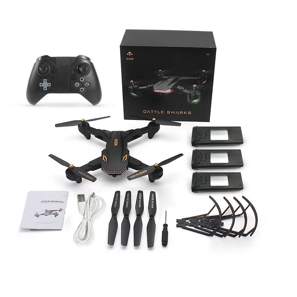 VISUO XS809S 0.3MP камера Дрон Wifi FPV Складная селфи RC высота удержания g сенсор