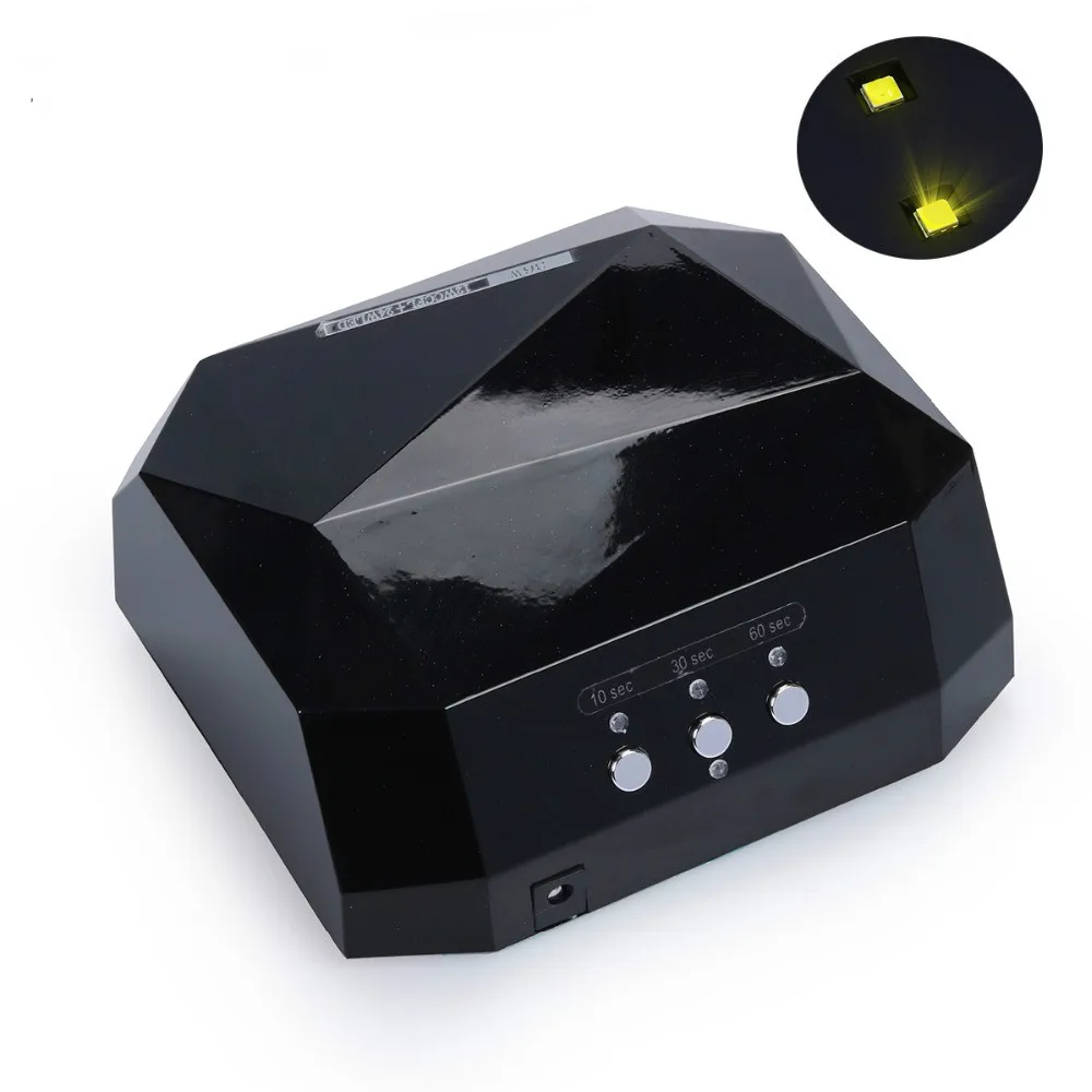 36 Вт Алмазный светодиодный гелевый светильник для ногтей Быстросохнущий лак УФ