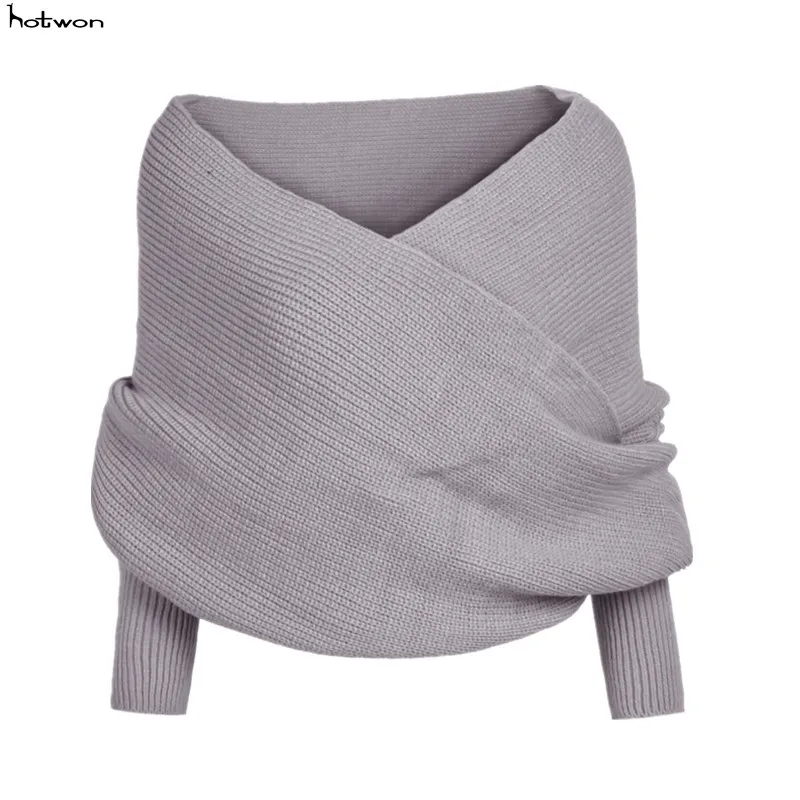 Womens Lady Knit Cardigan Loose Sweater Long Sleeve Knitted Wrap Shawl Scarf Oversize Coat Outwear |