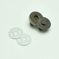 18mm Black Nickel Магнитные застежки-кнопки застежки, пуговицы Сумки из натуральной кожи кошелек крафт-мешки Запчасти аксесуары 14 мм 18 мм - Цвет: 18mm Black Nickel
