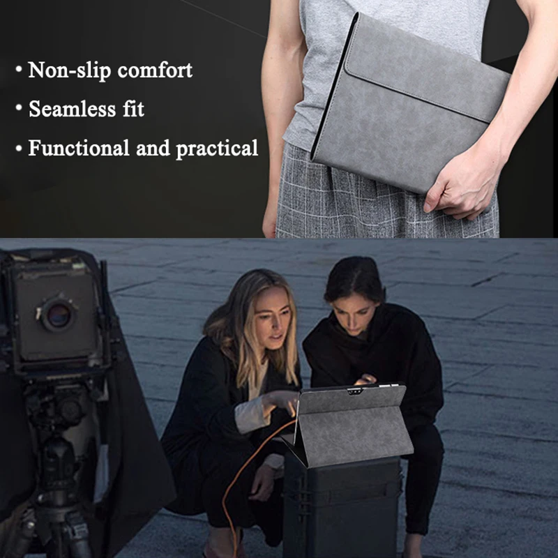 Ягненка зерно гранулы бизнес и Мода флип плоский чехол для microsoft Surface Pro 4 5