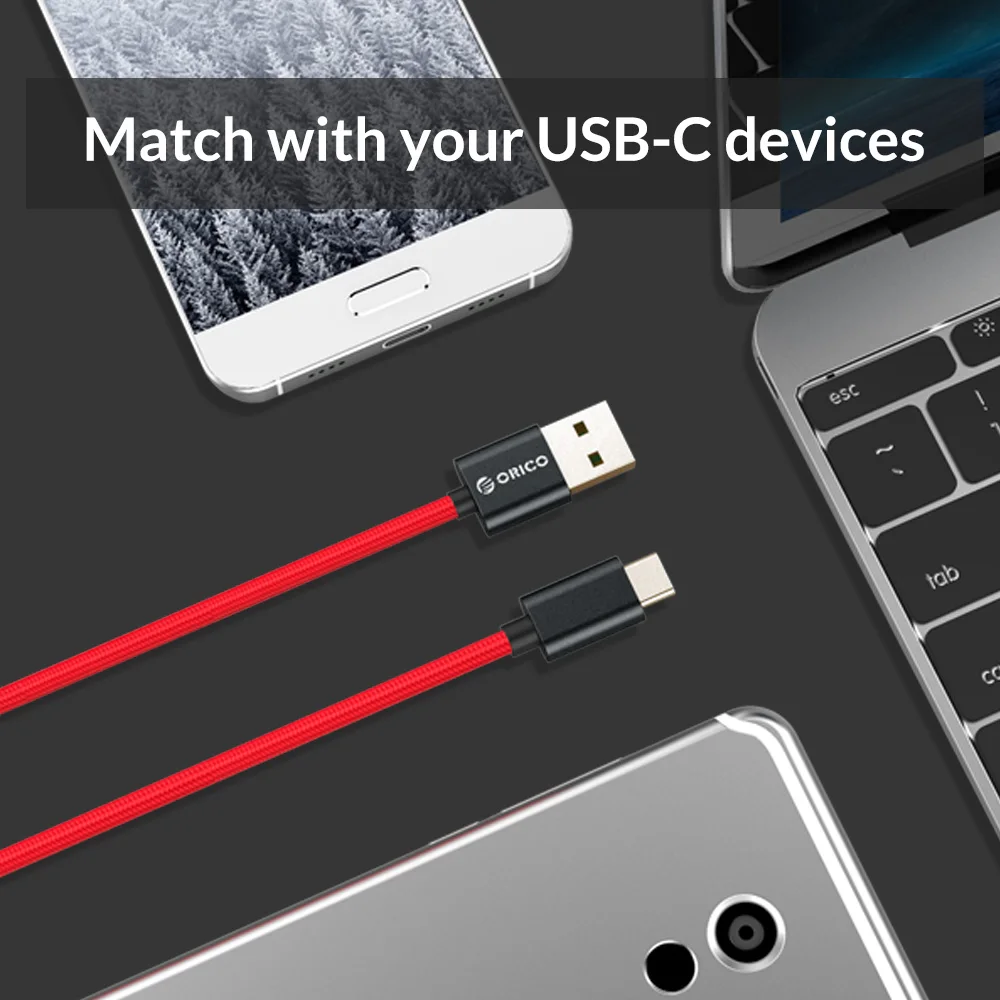 Кабель USB Type C ORICO 5A кабель для передачи данных и зарядки зарядное устройство Xiaomi