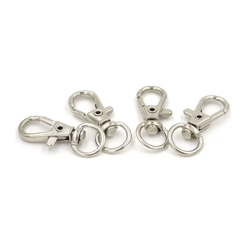 20 шт. Посеребренная металлическая шарнирная застежка Омар зажимы для ключей