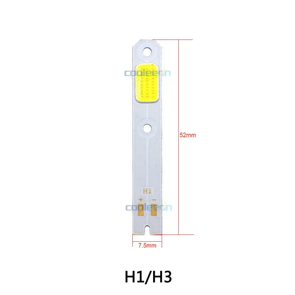 H1 4pcs 4 шт./лот S2 автомобильный головной светильник COB Чип светодиодный светильник источник для DIY S2 авто фары H1 H3 H7 H4 Лампа дальнего ближнего света 6500K белая COB лампа - Испускаемый цвет: H1 4pcs
