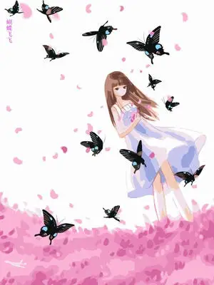 2013 new DIY Painting By Numbers Acrylic Drawing Butterfly Art Set Wall Picture Home Decoration Hand-painted The | Дом и сад