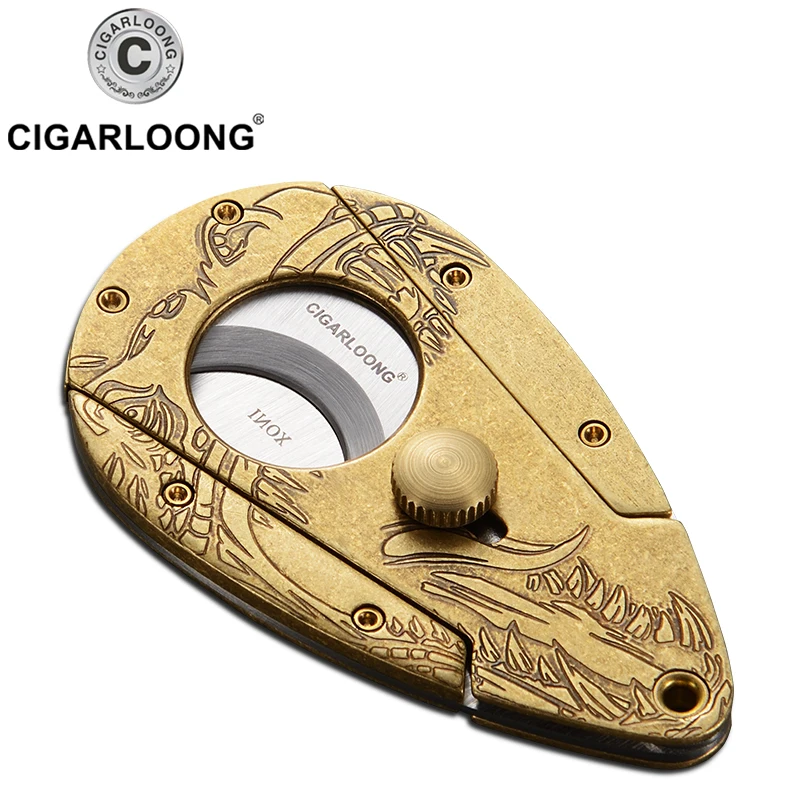 

CIGARLOONG cigar scissors yangquan stainless steel thickening portable smoke knife smoke CC-1088