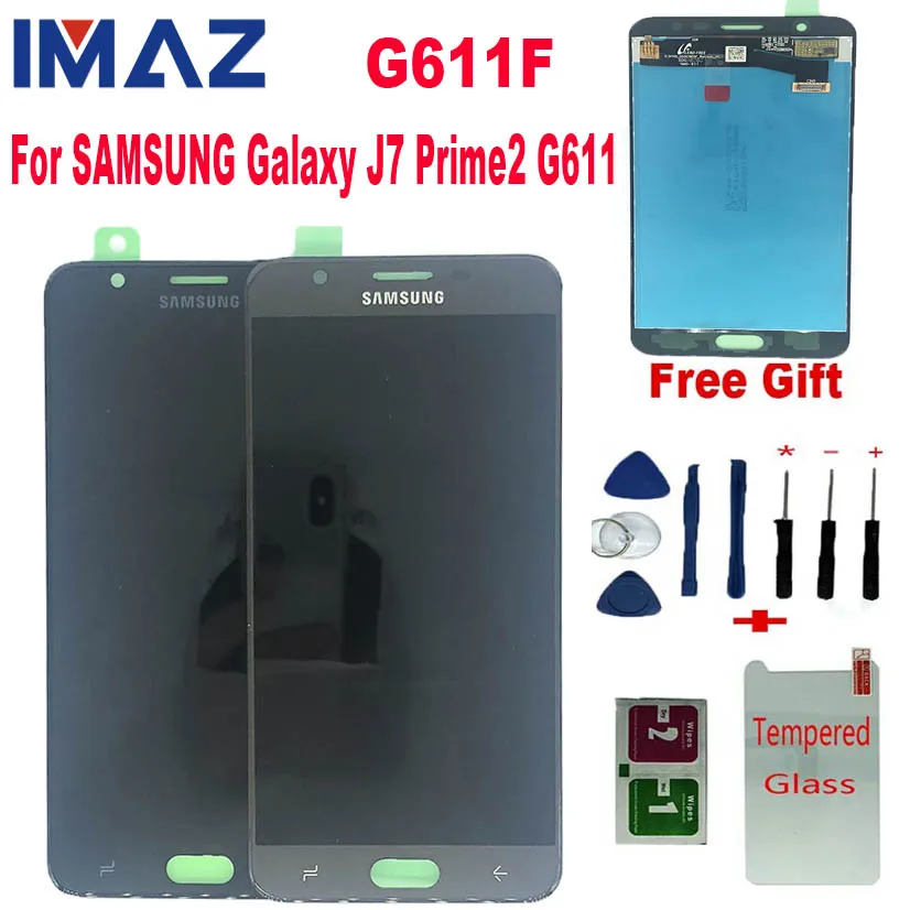 Оригинальный жк дисплей IMAZ для Samsung Galaxy J7 Prime 2 2018 SM G611 G611F/M + дигитайзер сенсорного