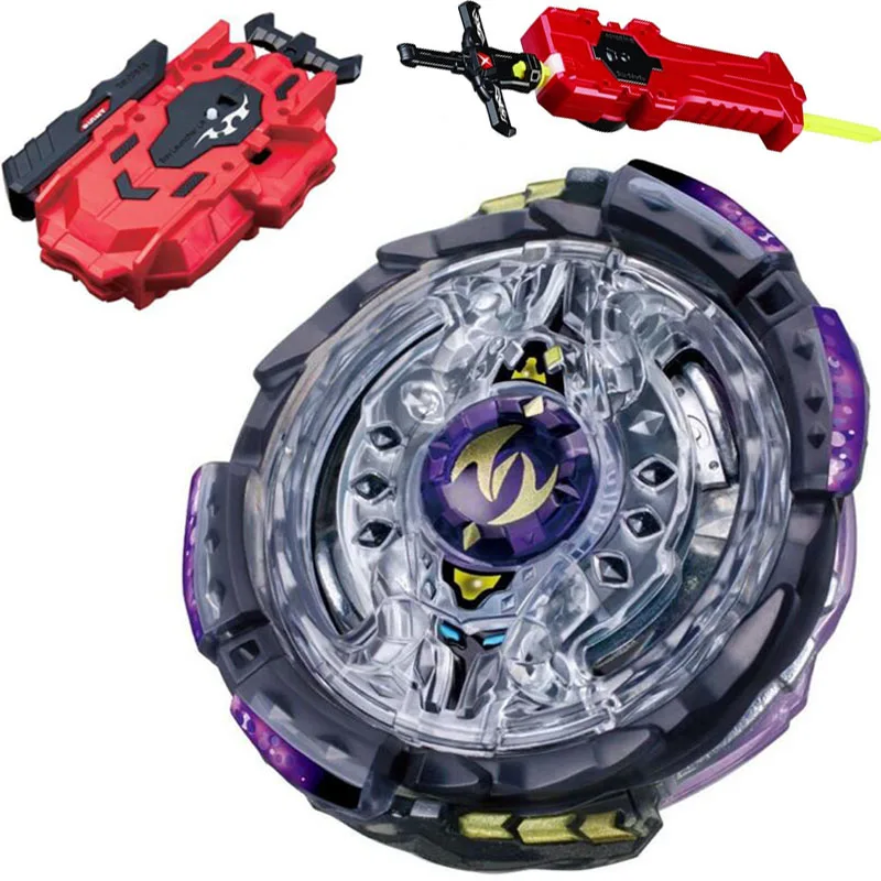 

B-X TOUPIE BURST BEYBLADE Spinning Top Twin Nemesis / Noctemis STARTER w/ Launcher B-102 + LR RED Launcher and Sword Launcher