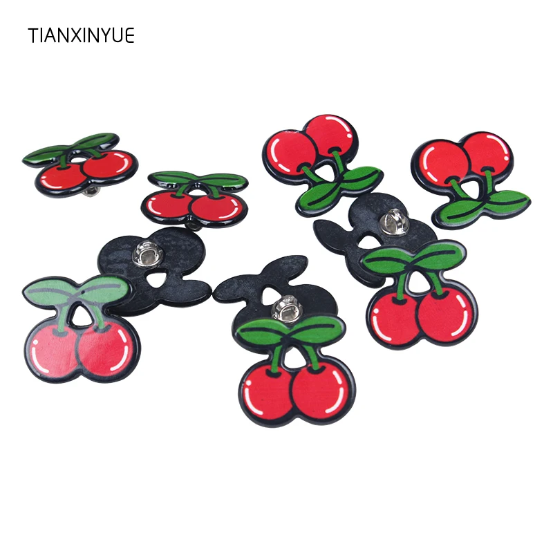 10 шт. резиновые пуговицы в виде вишни|jeans button|buttons sewingcherry button |