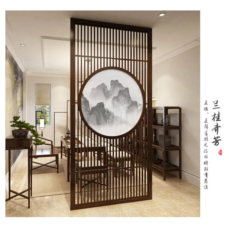 Простая Деревянная Классическая готовая решетчатая решетка из цельной древесины|Экраны и перегородки для