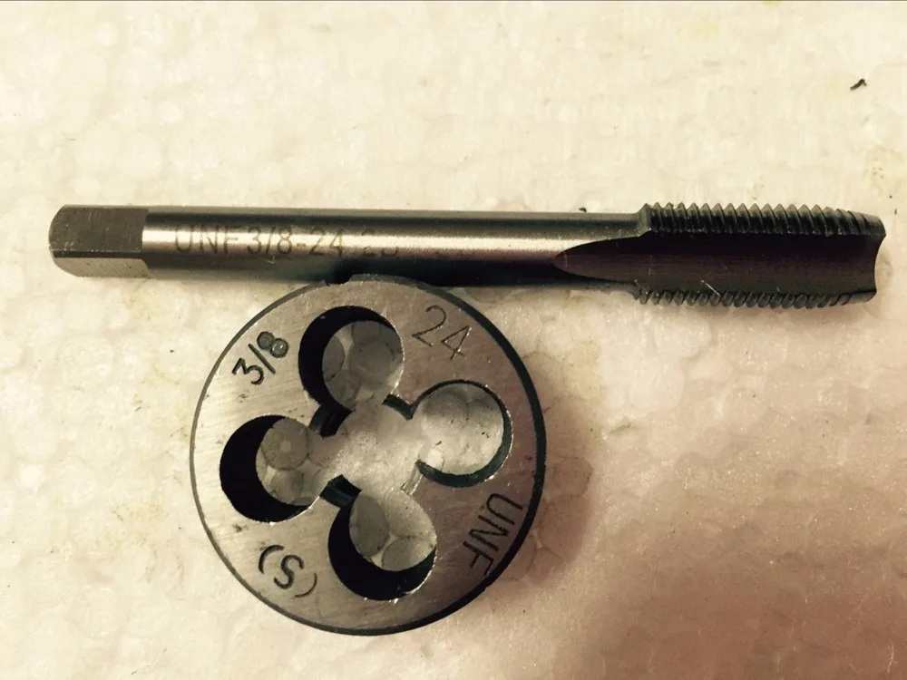 1 комплект ручной штамп из быстрорежущей стали и резьбовой кран 3/8 дюйма 16UNC 18UNS 20UN