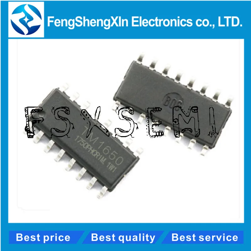 

10pcs/lot TM1650 Digital tube driver chip SOP-16