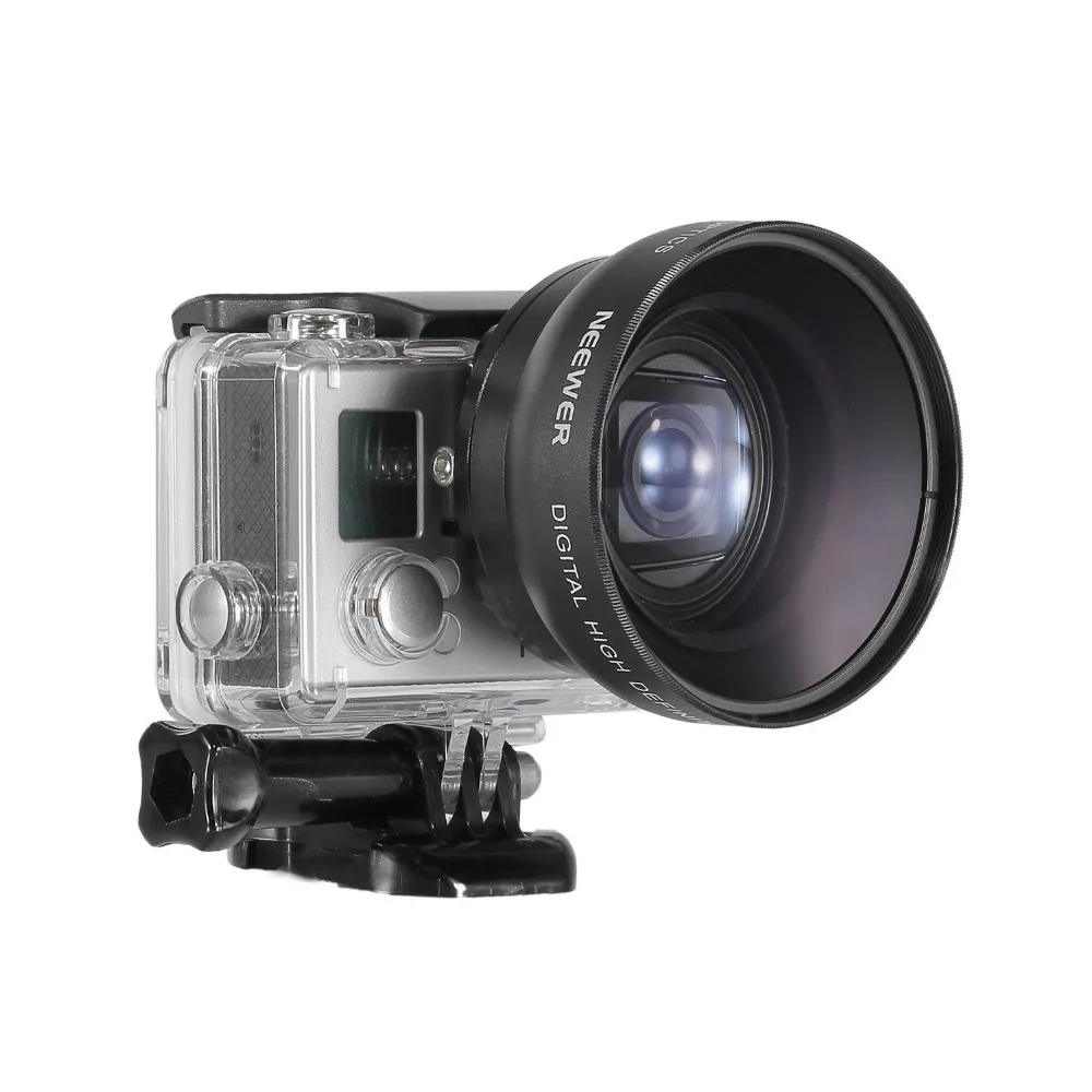 Neewer 52MM High Definition Telephoto Lens Kit for Gopro Hero 3+/4 (4 Items) | Электроника